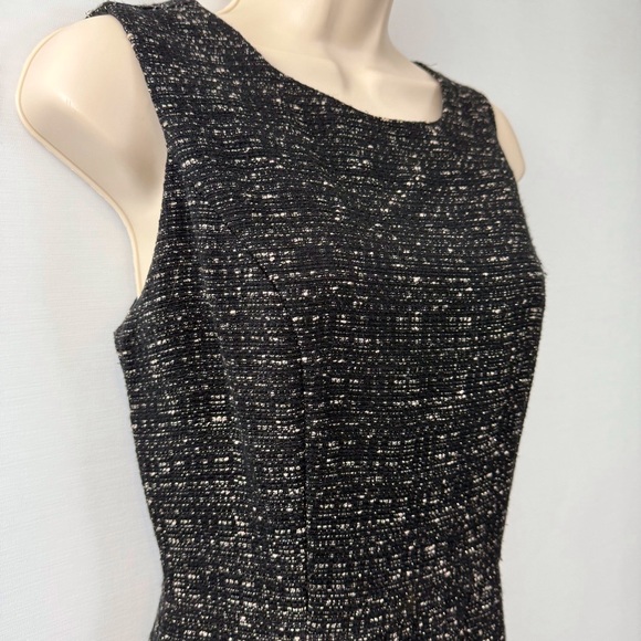 Banana Republic Black Boucle Tweed Fit & Flare Jumper - Picture 5 of 16